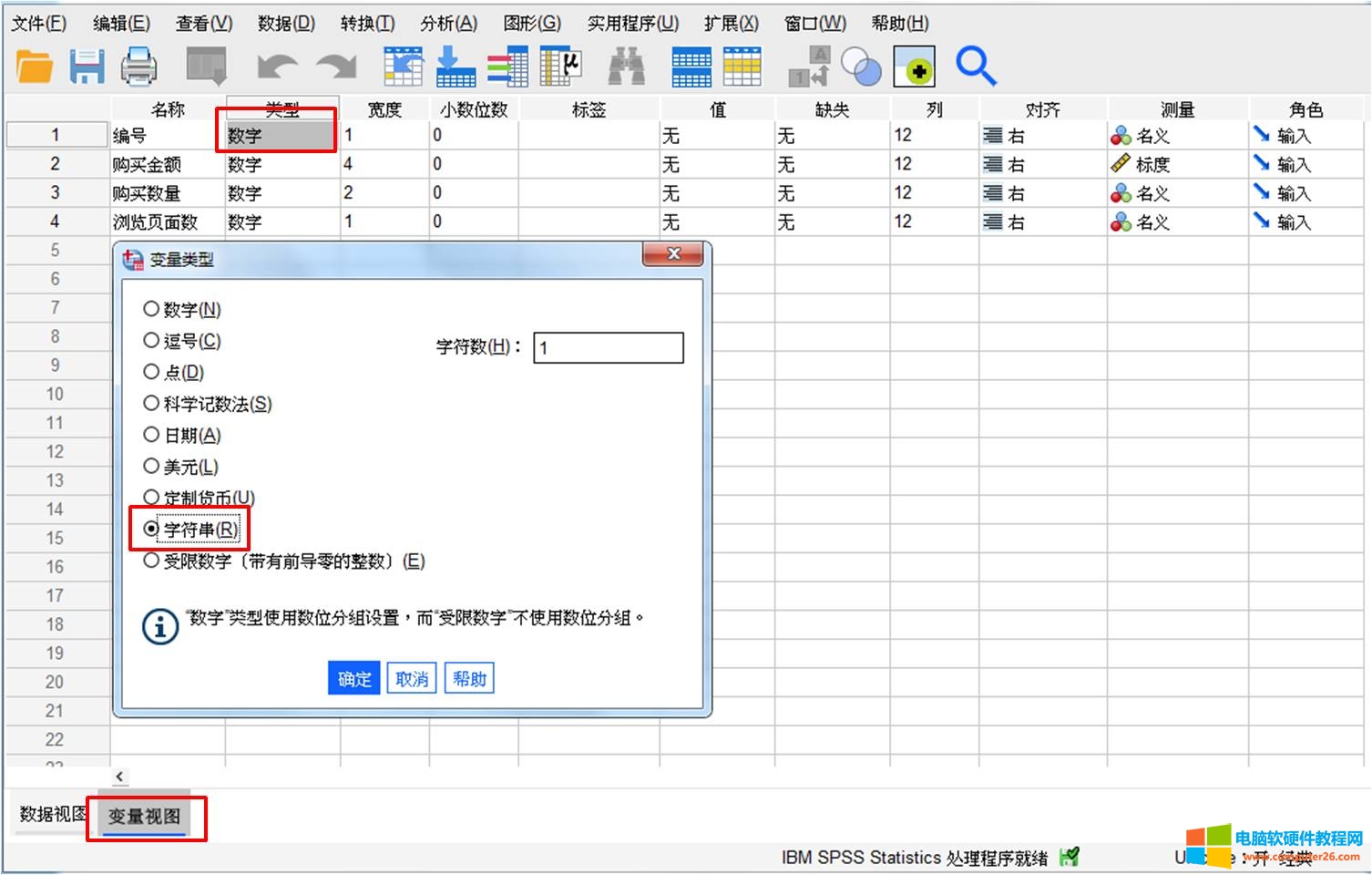 图5：调整变量类型