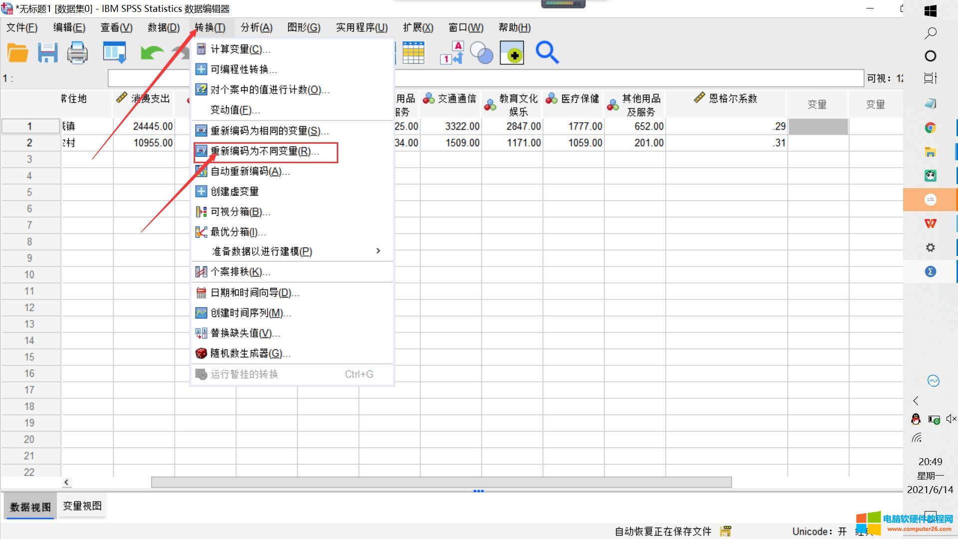 图 5：重新编码为不同变量